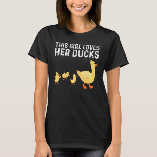 T-shirt Duck Designs Pour Filles Enfants Agritourisme Duck
