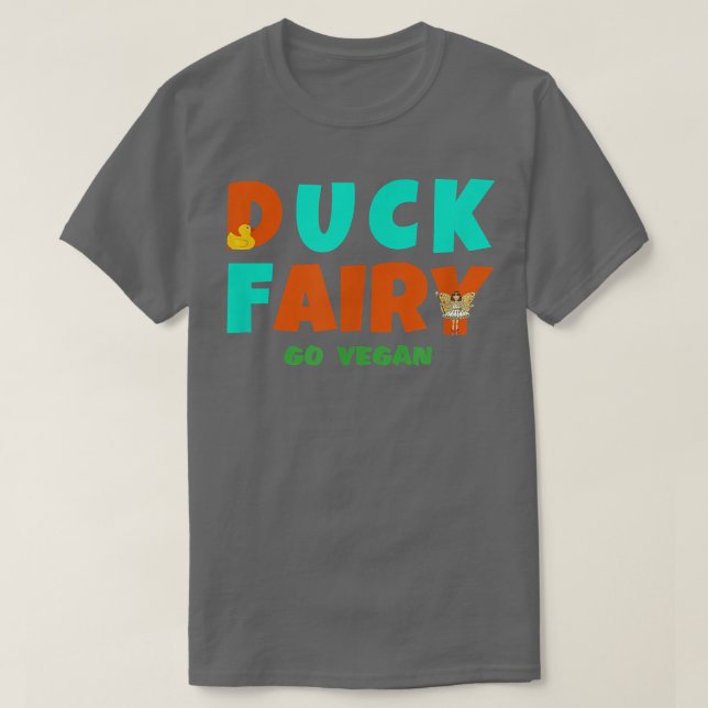 T-shirt DUCK FAIRY go vegan (Design devant)