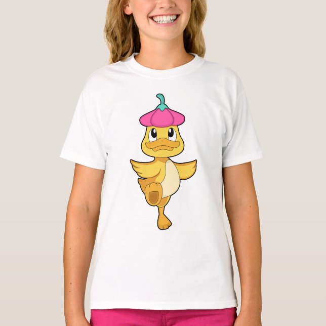 T-shirt Duck Flower (Devant)