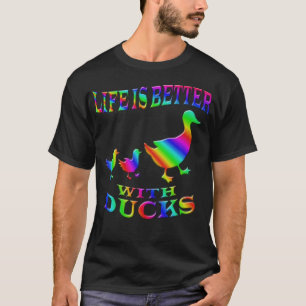T-shirt Duck labrador propriétaire bulldog