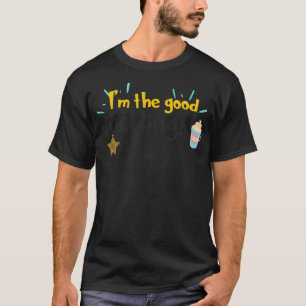 T-shirt Duck Lover Im the Good Duckling black lab chiot pe