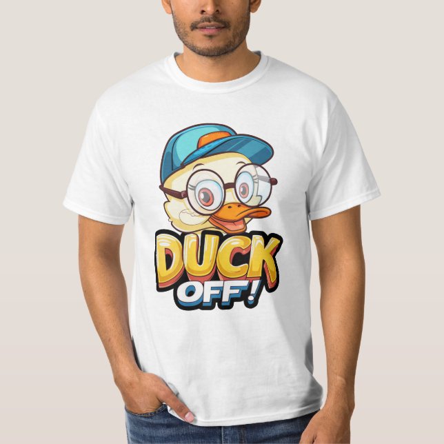 T-shirt Duck Off Humour (Devant)