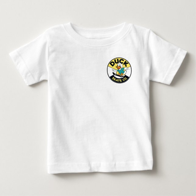 T-shirt Duck Skate Co. Carton Skateboard (Devant)