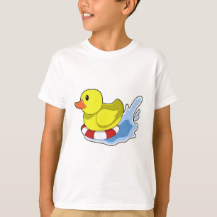 T-shirt Duck with Swim ring à Water.PNG