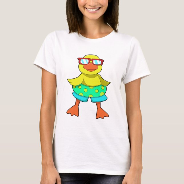 T-shirt Duck with Swim ring & Sung (Devant)