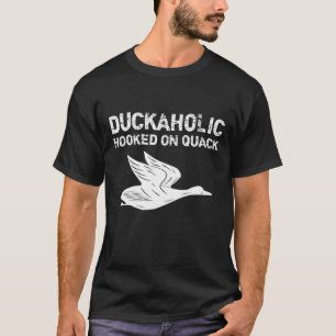 T-shirt Duckaholic Accroché sur la Fête des pères de quack