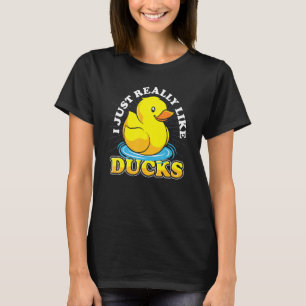 T-shirt Duckie Duckling Ducky Bain Toile Cute Canard en ca