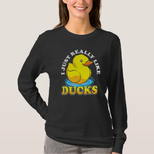 T-shirt Duckie Duckling Ducky Bain Toile Cute Canard en ca