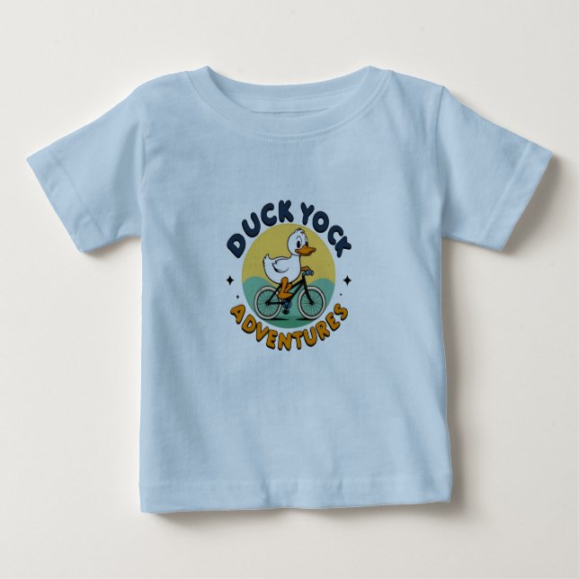 T-Shirt Ducky Rider Cartoon (Devant)