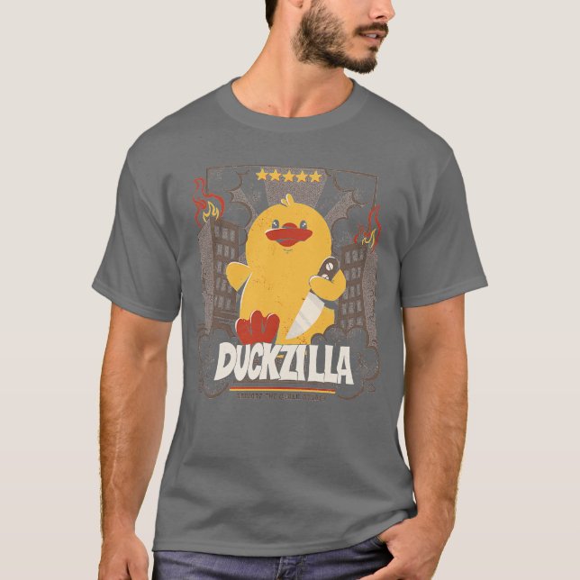 T-shirt Duckzilla Funny Duck Attack par Tobe Fonseca (Devant)