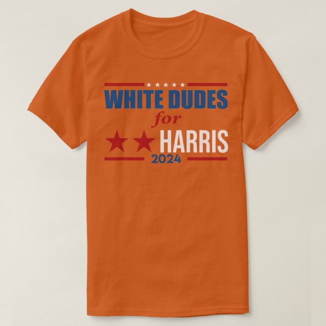 T-shirt DudesBlancPourKamalaHarris (Design devant)