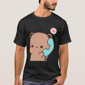 T-shirt Dudu Appelle Son Bubu, Mignonne Ours Panda