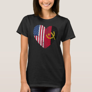 T-shirt Duel Heart Angola et citoyen américain duel