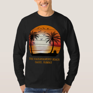 T-shirt Duke Kahanamoku Beach Oahu Hawaii Coucher de solei