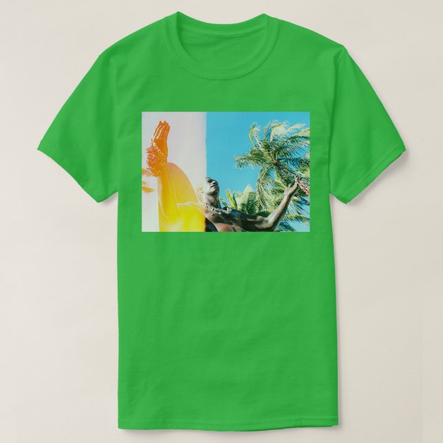 T-shirt Duke Kahanamoku Statue Waikiki légère fuite (Design devant)