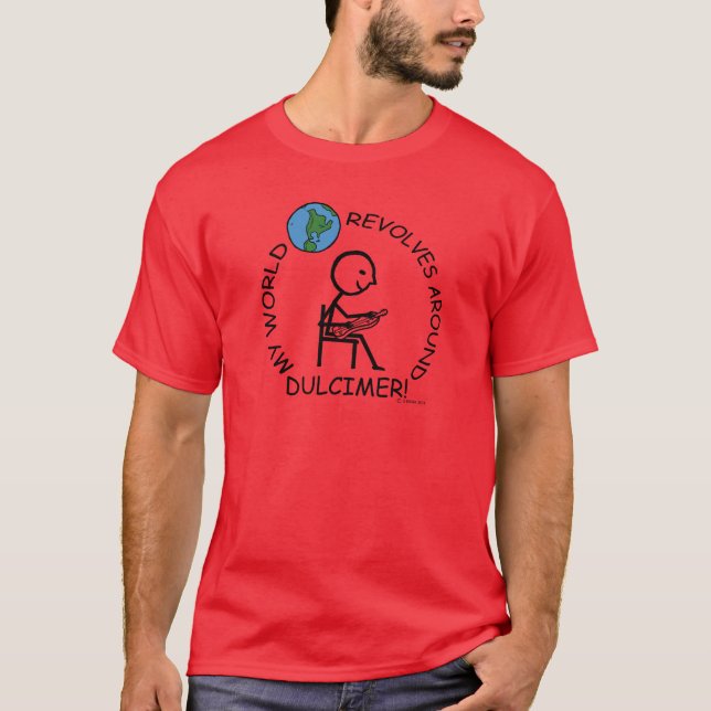 T-shirt Dulcimer - Le monde tourne autour (Devant)
