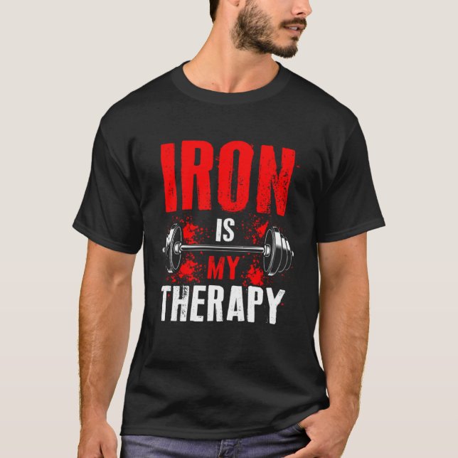 T-shirt Dumbbell Formation Fer Stemming Muscle Building We (Devant)
