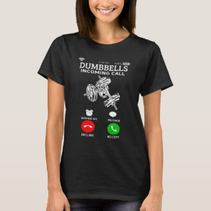 T-shirt Dumbbells Appel Entrant Pour La Salle De Fitness E