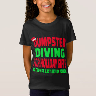 T-Shirt Dumpster Diving Noël Santa Hat