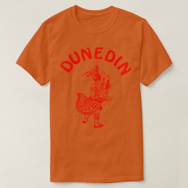 T-shirt Dunedin Nouvelle-Zélande Retro Souvenir touristiqu (Design devant)