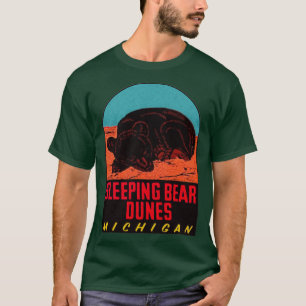 T-shirt Dunes de l'ours couchage National Lakeshore Vintag
