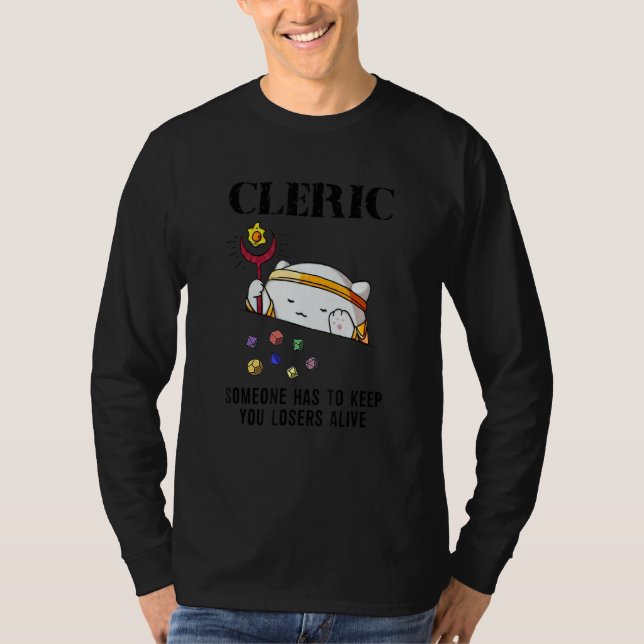 T-shirt Dungeon Crawler, Maître Dragon, Dm Gaming Cat Cler (Devant)