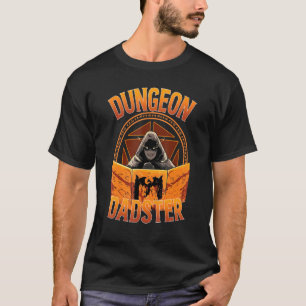 T-shirt Dungeon Dadster Rpg Gamer Dice Roll Master