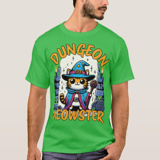 T-shirt Dungeon Meowster Roleplay Dungeon Master Cat