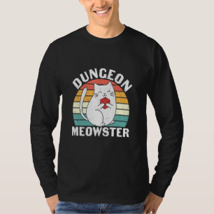 T-shirt Dungeon Meowster Rpg Tabletop Jeu Dm Rôle Jeu