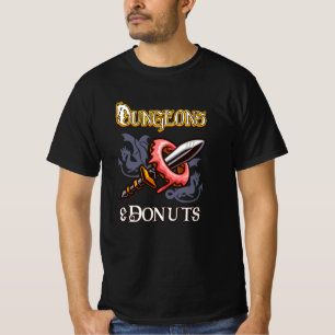 T-shirt Dungeons & Donuts Drôle RPG Imaginaire de jeu de r