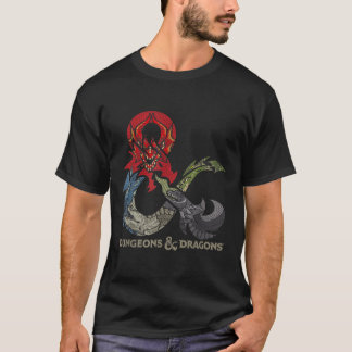 T-shirt Dungeons Dragons Dragon Ampersand Logo