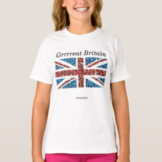 T-shirt d'Union Jack de la fille