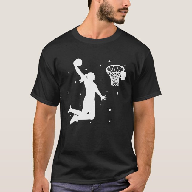 T-shirt Dunking basketball player basket  basketball playe (Devant)