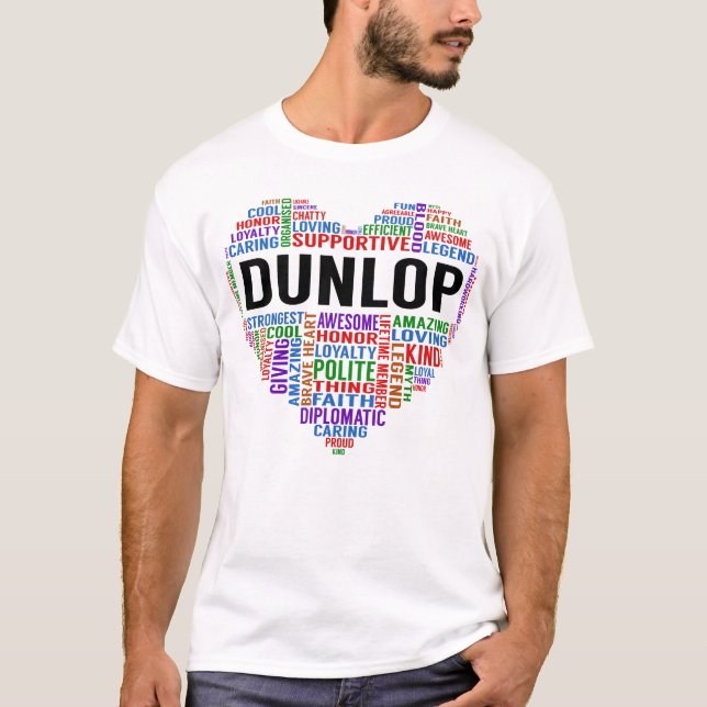 T-shirt DUNLOP Legend Heart (Devant)