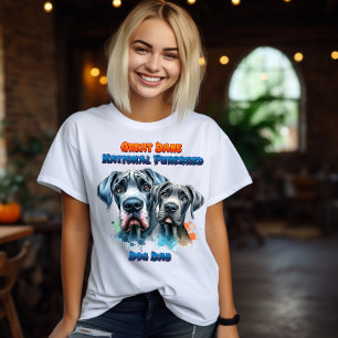 T-shirt Duo Dynamique : Chien National Purebred Great Dane