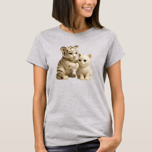T-shirt Duo Félins Adorables