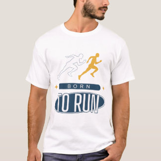 T-Shirt Duotone « Né pour courir » Marathon 