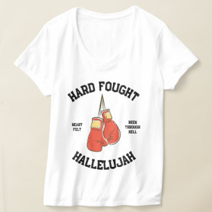 T-shirt Dur combat Hallelujah