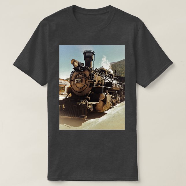 T-shirt Durango à Silverton Étroit Gage Moteur de chemin d (Design devant)