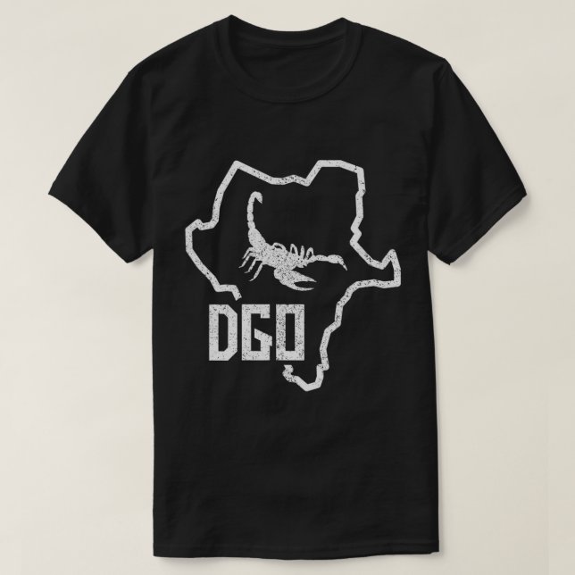 T-shirt Durango Alacran Mexique Mapa Contorno De DGO T-Shi (Design devant)