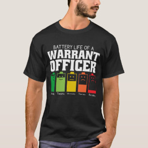T-shirt Durée De La Batterie D'Un Adjudant