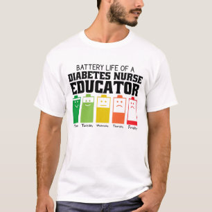 T-shirt Durée de vie de la batterie d'un éducateur infirmi