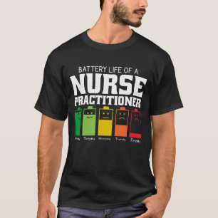T-shirt Durée de vie de la batterie d'un infirmier pratici