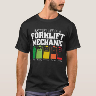 T-shirt Durée De Vie De La Batterie D'Un Mécanicien De Rem