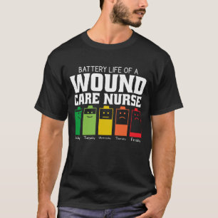 T-shirt Durée De Vie De La Batterie D'Une Infirmière En So