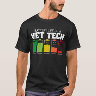 T-shirt Durée De Vie De La Batterie D'Une Technologie Vet