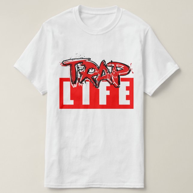 T-shirt Durée de vie du piège de trappin (Design devant)