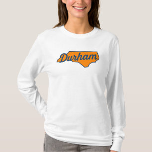 T-shirt Durham Caroline du Nord Conception de script - For