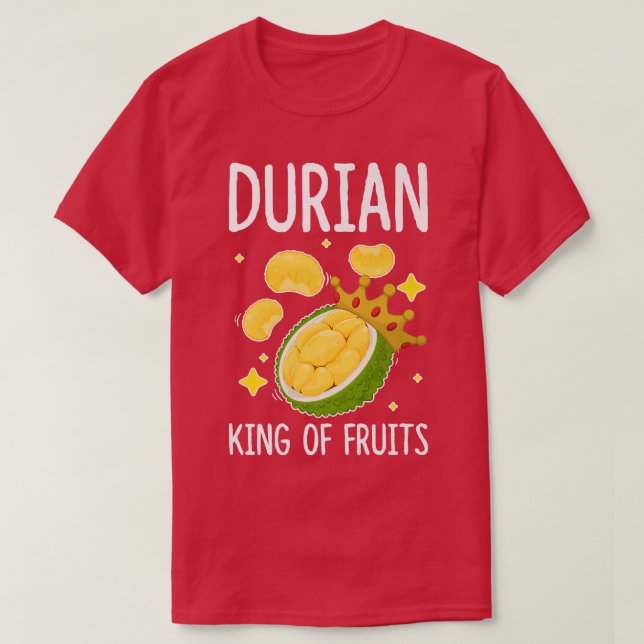 T-shirt Durian King Of Fruits Amusant Fruit Lover Design F (Design devant)