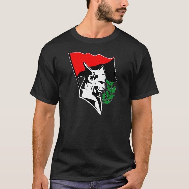 T-shirt Durruti - Anarchy drapeau (Devant)